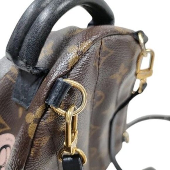 828850BM (X6) Louis Vuitton Backpack Bag Springs Mini World Tour Brown Monogram - Picture 9 of 13